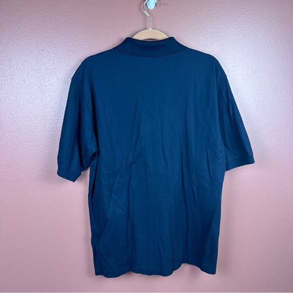 Masters Collection 60s Two-Ply Mercerized 100% Cotton Navy Golf Polo Shirt Sz L - Picture 3 of 6